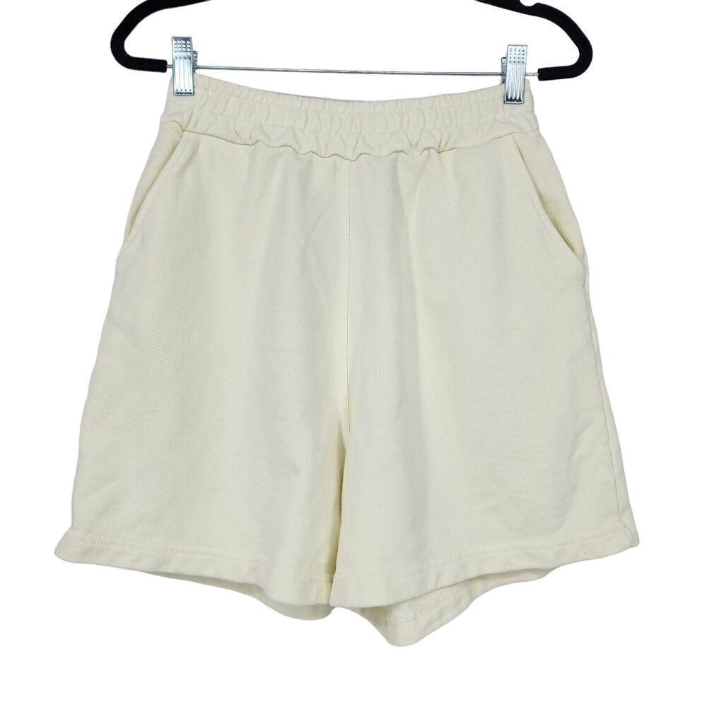 Revolve SIXTHREESEVEN Cotton High Rise The Sweat Short In Butter Size XXS